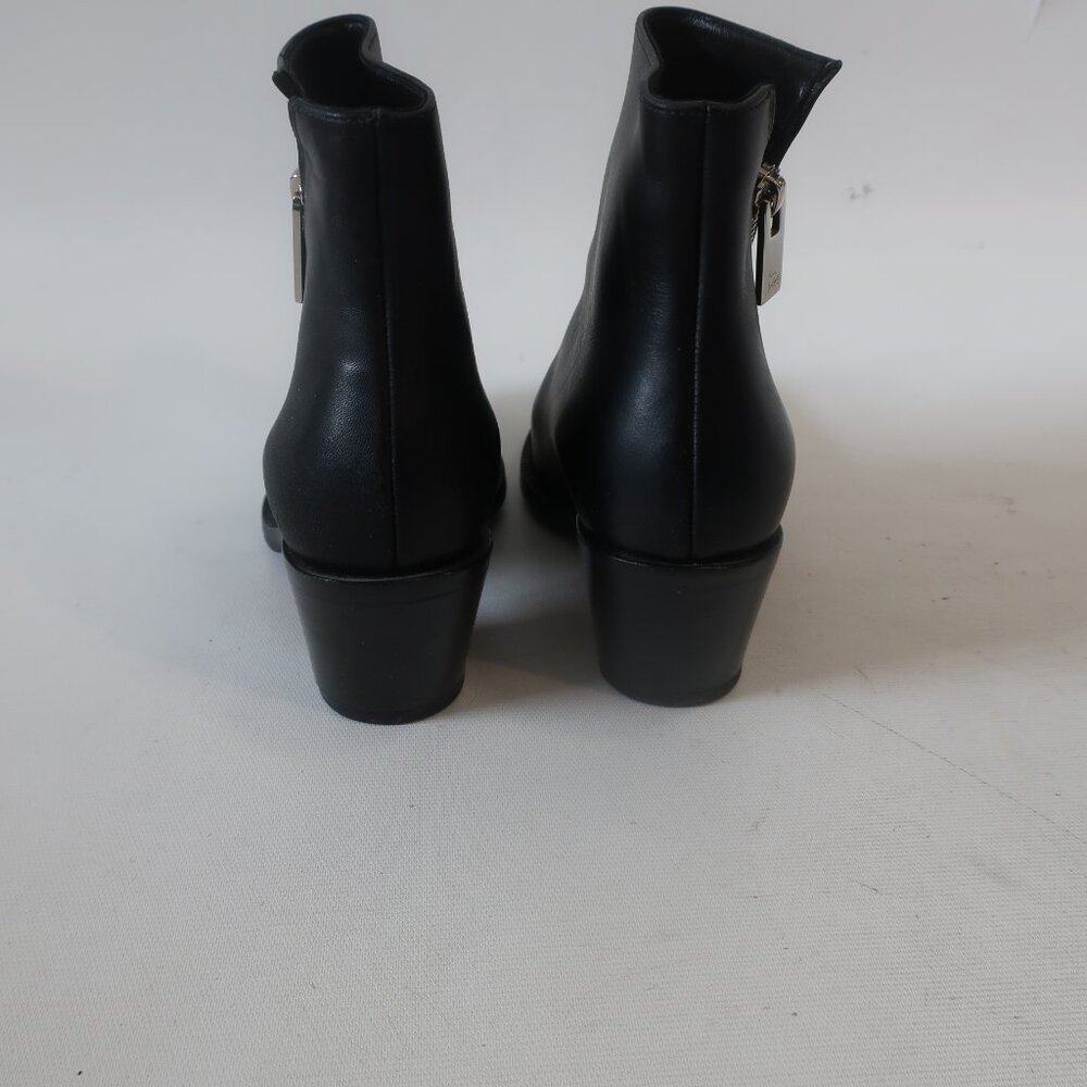 Womens Christian Louboutin Santiazip 65 Black Leather Ankle Boots EU 34/US 4 - Picture 5 of 9